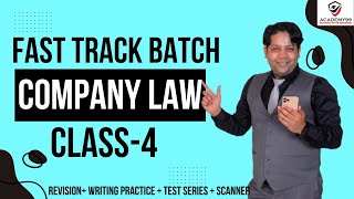 Company Law  Fast Track Batch  Class4  Company Law Marathon CS Executive  Company Law Marathon [upl. by Eleni997]