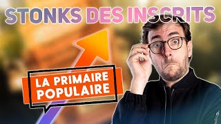 LA PRIMAIRE POPULAIRE  STONKS DES INSCRITS  Analyse de lActu [upl. by Eerihs]