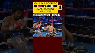 Manny Pacquiao 🇵🇭 VS 🇲🇽 Juan Manuel Marquez 4  December 8 2012  ROUND 3 [upl. by Innad]