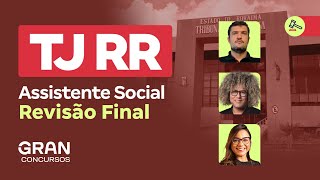 Concurso TJ RR Assistente Social Revisão Final [upl. by Scibert880]