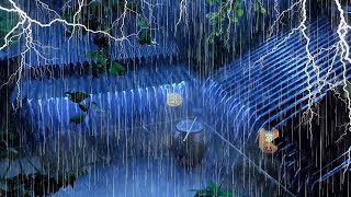 Hypnotic Sleep Therapy with Pounding Rain on Loose Farmhouse Roof [upl. by Rialc370]