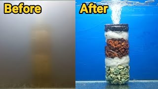 Aerator biofoam filter DIY  Aquarium filter DIY [upl. by Winsor]