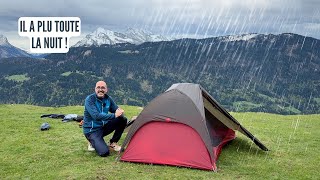 Je TESTE la MSR Freelite 2 et il PLEUT toute la nuit  Tente bivouac 1 kg [upl. by Gower850]