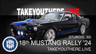 LIVE 18th Annual Mustang Rally Parade in Sturgis SD 2024 [upl. by Anirdnaxela973]