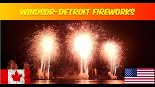 FIREWORK at WindsorDetroit River  Ford FireWorks  windsor  canada  University of Windsor [upl. by Cindie]