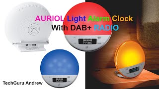 AURIOL Light Alarm Clock With DAB RADIO REVIEW [upl. by Meggy]