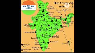 High Courts Of India💯💯maps shorts trending viralvideo shortvideo short shortsviral [upl. by Adnawaj894]