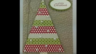 Stampin Up Washi Tape Christmas Tree card [upl. by Eninotna]