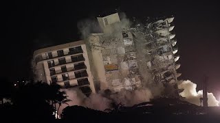 Así ha sido la demolición controlada del edificio de MiamiDade [upl. by Dunc]