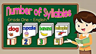 NUMBER OF SYLLABLES  Give the Number of Syllables of given words  Grade One English Cher Ey Bi Si [upl. by Aihsyt91]