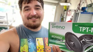 Timpano 65 Midrange Car Speaker Unboxing and Comparing to Diamond Audio 65 Midrange [upl. by Lizbeth]