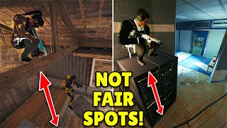 MOST ILLEGAL Hiding Spots On Oregon and Border  Rainbow Six Siege Operation Deadly Omen [upl. by Egwan]