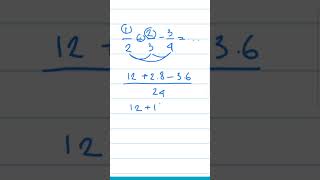 Operasi pecahan 3 bilangan MathTrickt7v [upl. by Ahsaz]