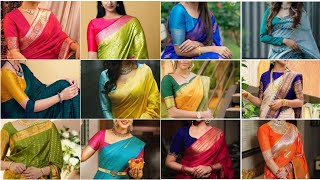 🔥30 Latest Banarasi Blouse Designs  Silk Saree Blouses  2024 Trendy Blouse Ideas  Brocade Blouses [upl. by Etnuaed987]