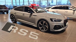 2023 Audi RS5 B95 29 450PS in Nardo grey with black optic Visual Rewiew [upl. by Jillane453]