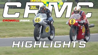 Classic Motorcycle Racing CRMC  Cadwell Park  Highlights 2024 [upl. by Connors]