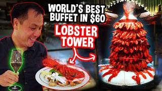 Worlds Best Buffet in France Champagne Caviar Lobster Tower amp More [upl. by Eimerej363]