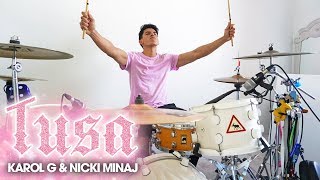 TUSA  Karol G Nicki Minaj DRUM COVER [upl. by Sam]