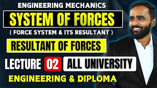 SYSTEM OF FORCESSYSTEM AND RESULTANT OF FORCESLECTURE 02 ENGINEERING MECHANICSPRADEEP GIRI SIR [upl. by Nitsyrc]