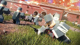 This is the BIGGEST Roblox Trench War Ever WW1 Roblox Entrenched [upl. by Ahsetel]