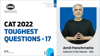 Learn From the Experts  CAT 2022 Slot 3 Quant Question  Amit Panchmatia [upl. by Anelet961]