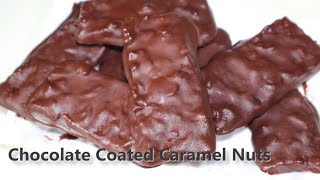 Delicious Chocolate Coated Caramel Nuts Fast and Easy Home Made Valentines Gift [upl. by Zetana]