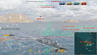 World of Warships  Orage in Mode Shuffle  reverse the game in 35 min 😪  1650 BXP [upl. by Lalittah]