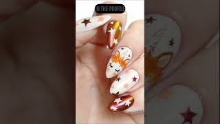 Stunning fall nails Embrace almond shape trends nails fallnaildesigns nailart [upl. by Philps305]