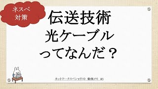 【5ネットワーク勉強 ネスペ CCNA CCNP】伝送技術（光ファイバケーブル）ってなんだ？ [upl. by Karlis430]