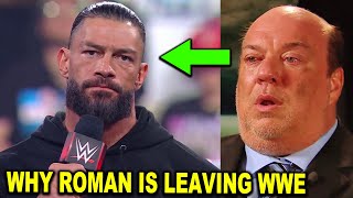 Why Roman Reigns is Leaving WWE After WrestleMania 40 as He Quits and Retires  WWE News April 2024 [upl. by Sirroned771]