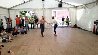 Hand to hand charleston variations with Marielle and Gustav [upl. by Nylanna]