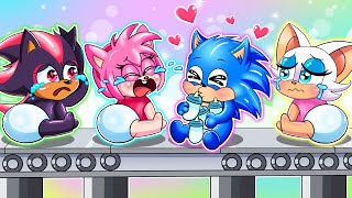 BREWING CUTE PREGNANT amp BREWING CUTE BABY  But Teddy Bear Factory  Sonic The Hedgehog 3 Animation [upl. by Aserehtairam]