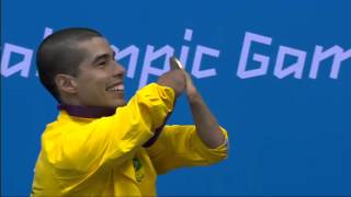 Swimming  Mens 100m Breaststroke  SB4 Victory Ceremony  London 2012 Paralympic Games [upl. by Mhoj]