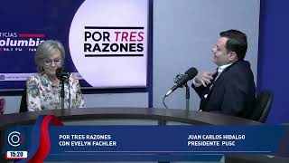 Por Tres Razones  Entrevista a Juan Carlos Hidalgo presidente del PUSC [upl. by Nywroc233]