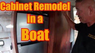 Cabinet Remodel Boat Update Part 20 The Great Loop Bayliner Project Boat Ciera 2450 [upl. by Ddarb400]