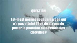 Verdict des enfants de moins de 6 ans ayant leur pantalon en dessous des chevilles [upl. by Ahsekan]