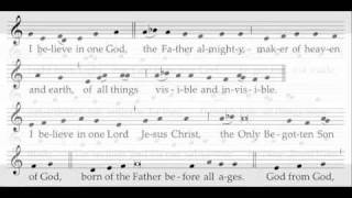 Credo I  ICEL Chant  New Translation of the Roman Missal [upl. by Thorvald650]