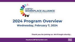 Virtual Lunch amp Learn 2024 LGBTQ Workplace Alliance Overview [upl. by Idieh]