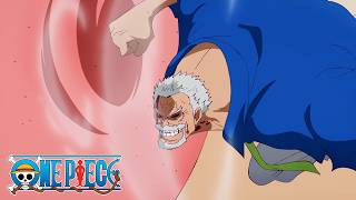 Garp Punches Sanjuan Wolf Into The Sea  One Piece [upl. by Orr931]