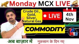 4th Nov MCX Market Analysis  Live Intraday trading  mcx mcxgold mcxmarketwatch [upl. by Nhojleahcim51]