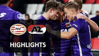 Highlights PSV  AZ  Eredivisie [upl. by Esiom]