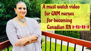 How a GNM candidate can become a registered nurse in Canada 🇨🇦 registerednurse canada [upl. by Issac]