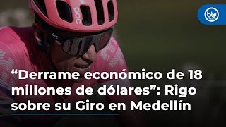 “Tuvimos un derrame económico de 18 millones de dólares” Rigoberto Urán sobre su Giro en Medellín [upl. by Autrey942]