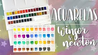 Probando las ACUARELAS Winsor amp Newton ⎮ REVIEW  UNBOXING [upl. by Toogood201]