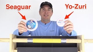 Seaguar vs YoZuri Fluorocarbon Leader Review Abrasion Strength Test [upl. by Anaiek]