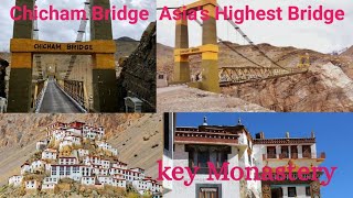 Chandratal to Kaza A Serene Journey  Travel  Chicham Bride Asias Highest Bridge  Key Monastery [upl. by Acinnej549]