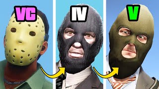 ALL BANK HEISTS in GTA Games Evolution [upl. by Dej]