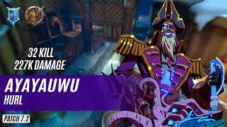 32 KILL 227K DAMAGE AYAYAUwU DREDGE PALADINS COMPETITIVE DIAMOND HURL [upl. by Eiramnwad]