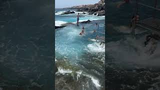 Gorup Floating in Natural Ocean Pool as the Tide Lifts It Up [upl. by Margarethe875]