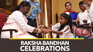 Raksha Bandhan celebrations at Rashtrapati Bhavan [upl. by Otrebire]